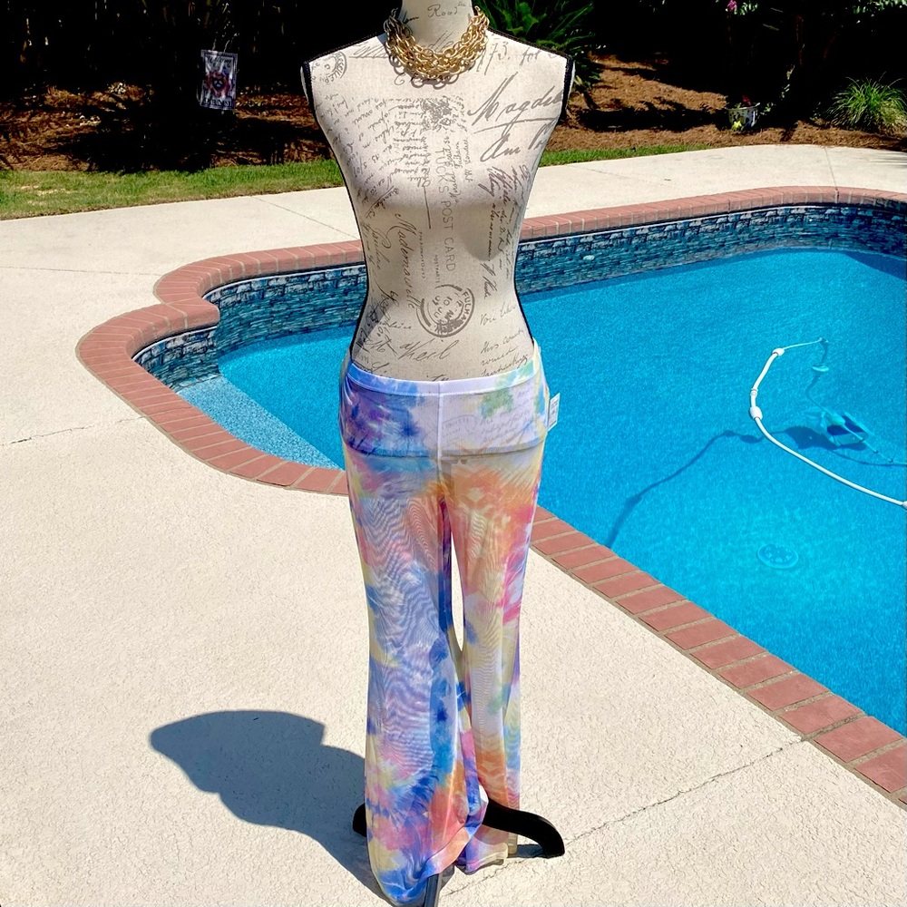 Tinibikini Hawaiian Surf flare leg cover up swim pants ~ NEW!